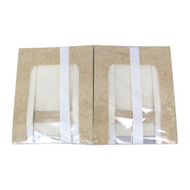 Square Cardboard Box PackiPack Vision Kraft 23x23x5,8cm (50 Units)