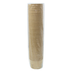 Dessert Cup Kraft-Kraft Cardboard 250ml Ø9,0cm (50 Units)