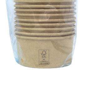 Multi-Food Bowl Kraft-Kraft Cardboard 370ml Ø11,5cm (50 Units)