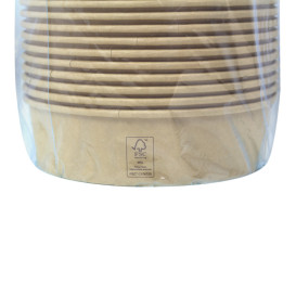 Salad Bowl Kraft-Kraft Cardboard 950ml Ø18,5cm (300 Units)