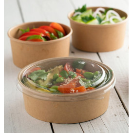 Lid in PET for Soup Bowl 370/550ml Ø11,5cm (300 Units)