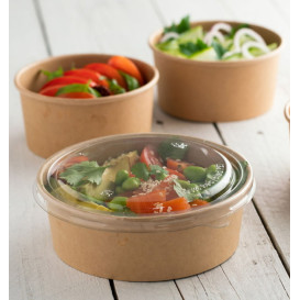 Lid in rPET for Soup Bowl 1.000ml Ø16,6cm (50 Units)