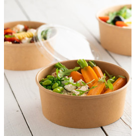 Lid in rPET for Soup Bowl 950/1.300ml Ø18,5cm (300 Units)