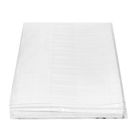 Disposable Chef Hat Pinstripe "TST" White (10 Units)