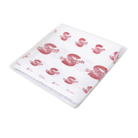 Reusable PE-Paper Bags with Adhesive Flap Sacofresh Red 30x25cm (100 Units)