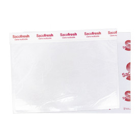Reusable PE-Paper Bags with Adhesive Flap Sacofresh Red 30x36cm (100 Units)