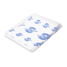 PE-Paper Bags with Adhesive Flap Sacofresh Blue 30x20cm (100 Units)