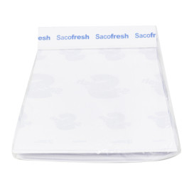 PE-Paper Bags with Adhesive Flap Sacofresh Blue 30x20cm (1.200 Units)