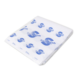 PE-Paper Bags with Adhesive Flap Sacofresh Blue 30x25cm (100 Units)