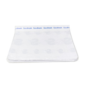 PE-Paper Bags with Adhesive Flap Sacofresh Blue 30x36cm (1.000 Units)