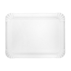 Paper Tray Rectangular shape White 18x24cm (600 Units)