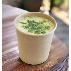 Kraft-Kraft Carton Pot 450ml Ø9,5cm (25 Units)