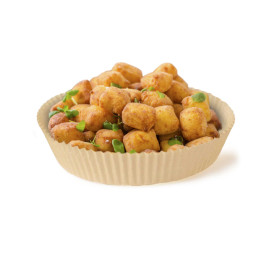 Kraft Air Fryer Paper 40g Ø16x4cm (50 Units)