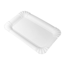 Paper Tray Rectangular shape White 12x19cm (700 Units)