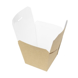 Paper Take-out Container Wok Kraft 450ml (350 Units)