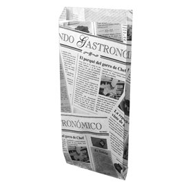 Paper Baguette Bag Times 12+2x26cm (X Units)