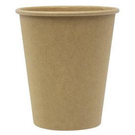 Paper Cup 9 Oz/280ml Kraft-Kraft Ø8,1cm (50 Units) 