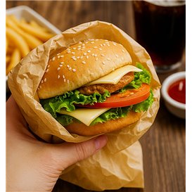 Paper Food Wrap Grease-Proof Kraft 28x31cm (1000 Units) 