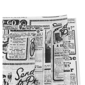 Paper Food Wrap Grease-Proof "Times" 28x33cm (1.000 Units) 