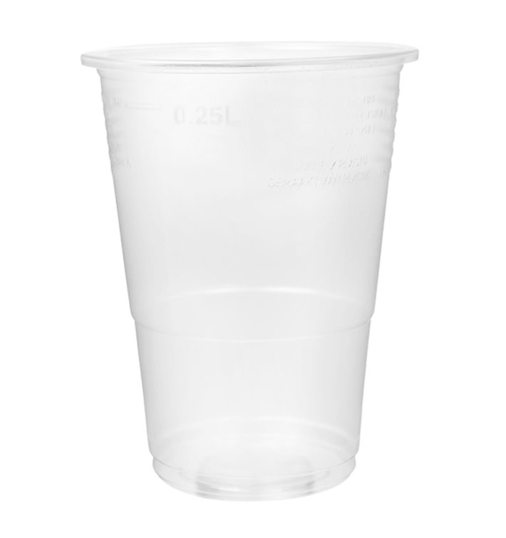 Plastic Cup PP Clear 300ml Ø7,3cm (2.500 Units)