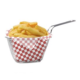 Paper Food Wrap Grease-Proof “Vichy” Red 20x24,5cm (1.000 Units)