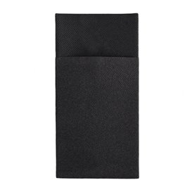Pocket Fold Paper Airlaid Napkins Kanguro Black 33x40cm (480 units)