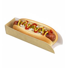 Paper Hot Dog Tray Kraft 17x5x3,5cm (100 Units)