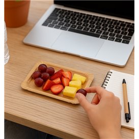 Paper Tray Kraft "Flower" 12x19cm 295g/m² (50 Units)