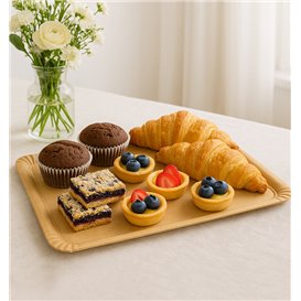 Paper Tray Kraft "Flower" 25x34cm 390g/m² (50 Units)