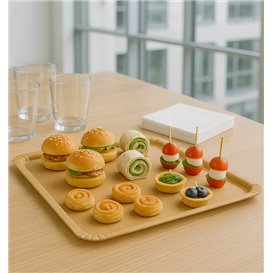 Paper Tray Kraft "Flower" 25x34cm 390g/m² (50 Units)