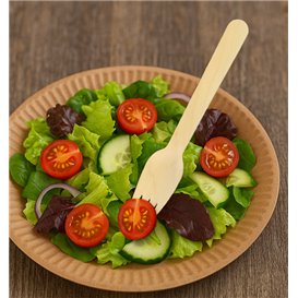Wooden Fork Eco 16cm (100 Units)