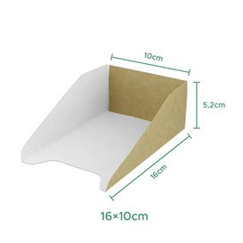 Paper Container Waffles 16x10cm (100 Units)