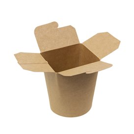 Paper Take-Out Box Kraft 450ml (25 Units)