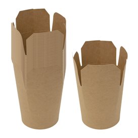 Paper Take-Out Box Kraft 450ml (25 Units)