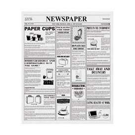 Graseproof paper Wrap Times 20x24,5cm (1.000 Units)