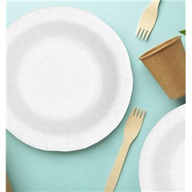 Paper Deep Plate Greaseproof White  Ø19cm 250g/m² (500 Units) 