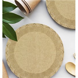 Kraft Paper Plate “Flower” Ø18cm 225g/m² (700 Units)