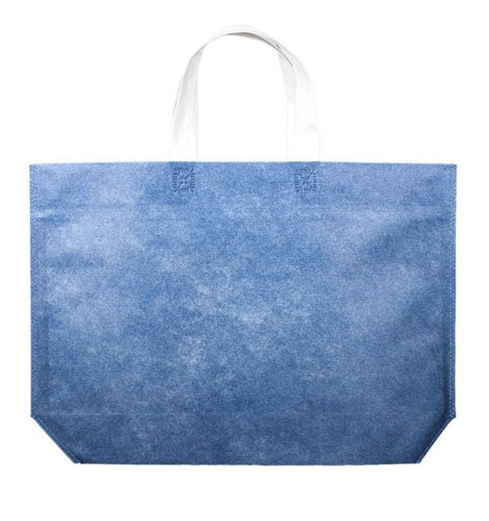 Non-Woven Bag with Hexagonal Base Blue 44+10x30cm (25 Units)