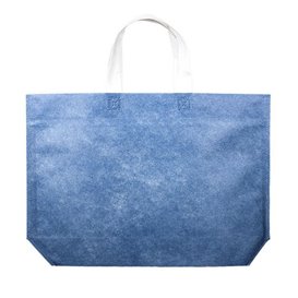 Non-Woven Bag with Hexagonal Base Blue 44+10x30cm (200 Units)