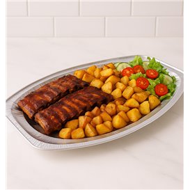 Foil Tray Oval shape 2150ml (60 Units)