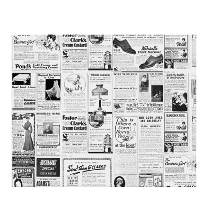 Paper Food Wrap Grease-Proof "Times" 28x34cm (1.000 Units) 