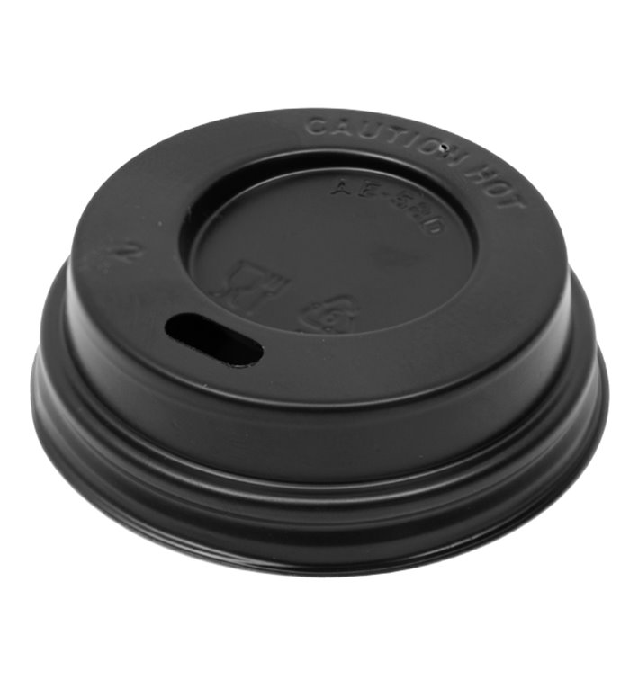 Travel Lid with PS Hole for 3Oz Black Cardboard Cup Ø5,8cm (1.000 Units)