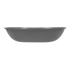 Reusable Durable Reusable Bowl PP Bio Grey “Revolve” Oval 1000ml 22x17,4x5cm (1 Unit)