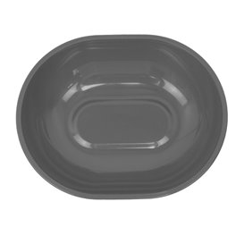 Reusable Durable Reusable Bowl PP Bio Grey “Revolve” Oval 1000ml 22x17,4x5cm (1 Unit)