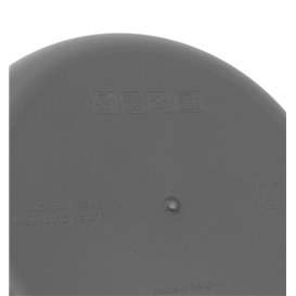 Reusable Durable Reusable Bowl PP Bio Grey “Revolve” 1150ml Ø18,3cm (1 Unit)