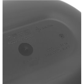Reusable Durable Reusable Bowl PP Bio Grey “Revolve” Oval 1000ml 22x17,4x5cm (1 Unit)
