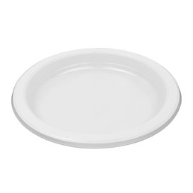 Reusable Plate in PS Flat White 16,5cm (650 Units)