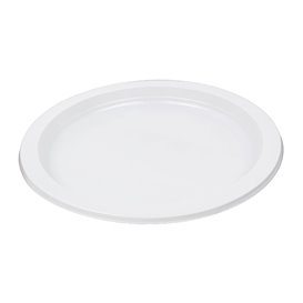 Reusable Plate in PS Flat White 22cm (550Units)
