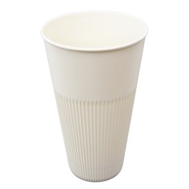 Durable Reusable Tumbler PP Cream 470ml Ø9,6cm (300 Units)