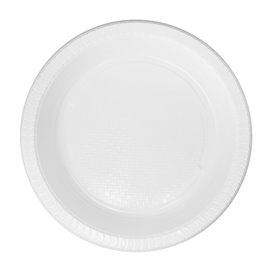 Reusable Plate Deep Economic PS White Ø22cm (50 Units)